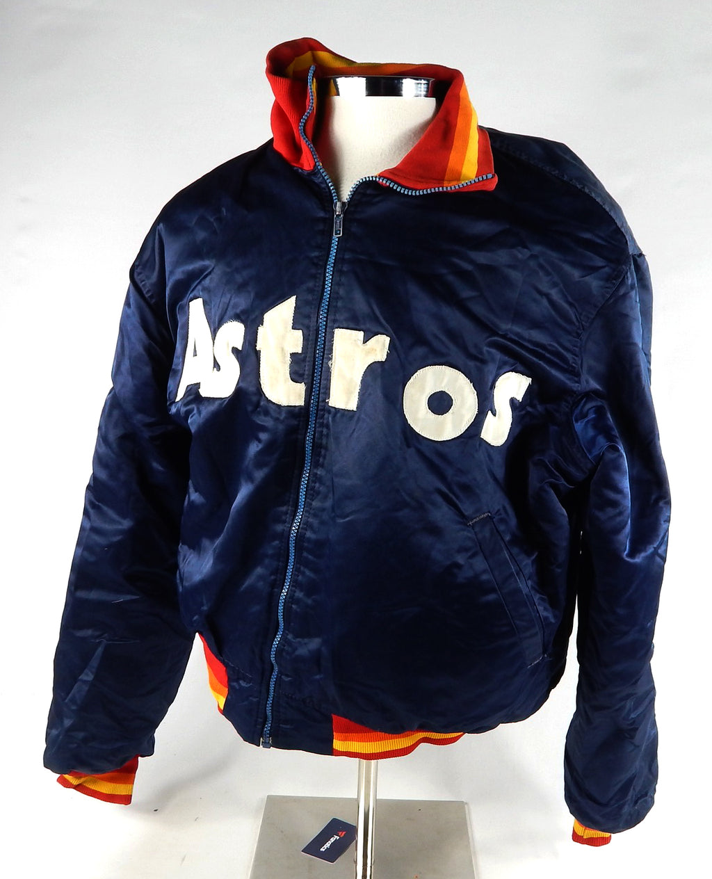 1990s Houston Astros Game Used Blue Bench Jacket XL 295