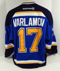 2001-02 St. Louis Blues Sergei Varlamov #17 Game Used Blue Jersey DP12130