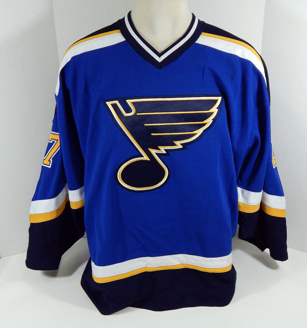 2001-02 St. Louis Blues Sergei Varlamov #17 Game Used Blue Jersey DP12130 Pic2