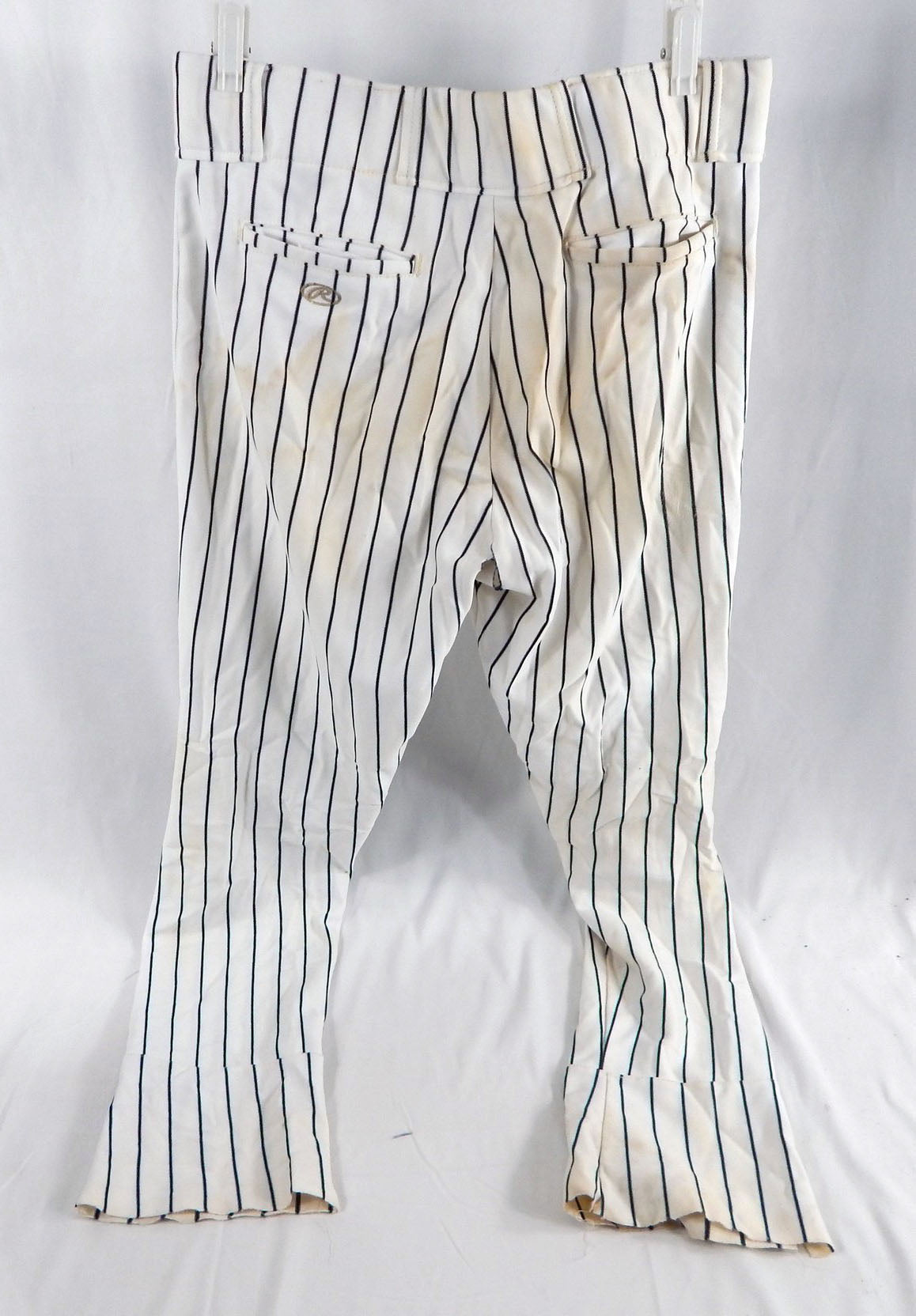 Pittsburgh Pirates Game Used White Pants Size 375 Pic2