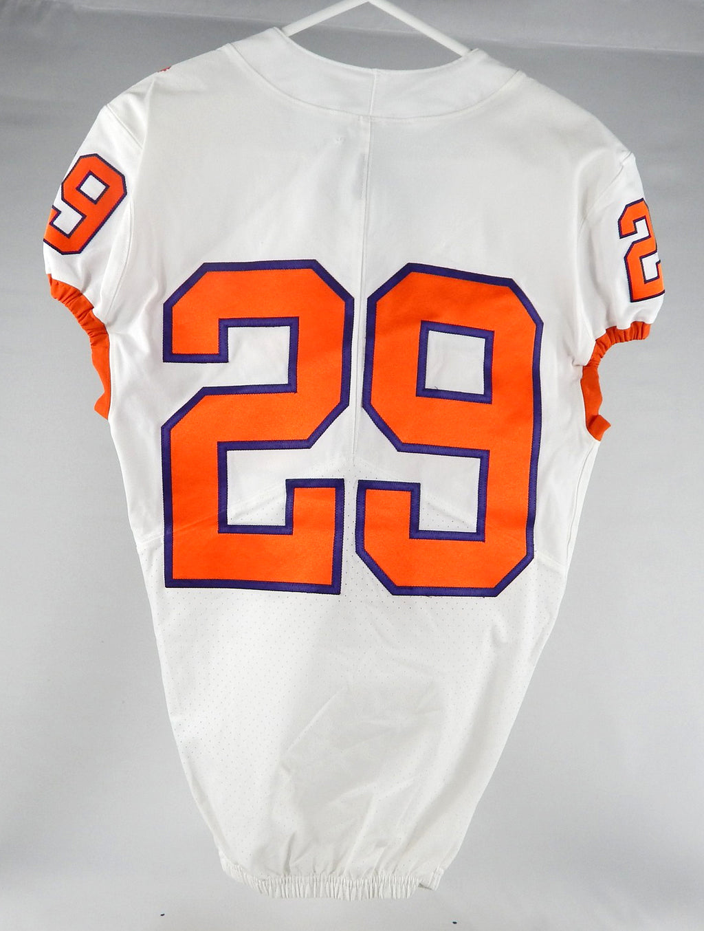 2018-22 Clemson Tigers #29 Game Used White Jersey Nameplate Removed 38 DP77628 Pic2