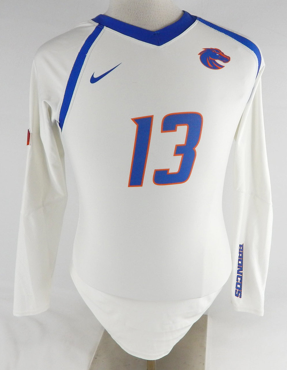 2022 Boise State Broncos #13 Game Used White Jersey Volleyball M 745