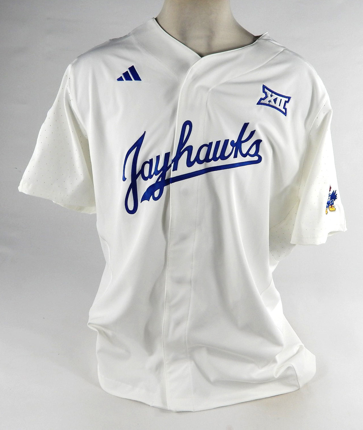 2022 Kansas Jayhawks Game Issued Pos Used White Jersey Number Removed 56 DP74113