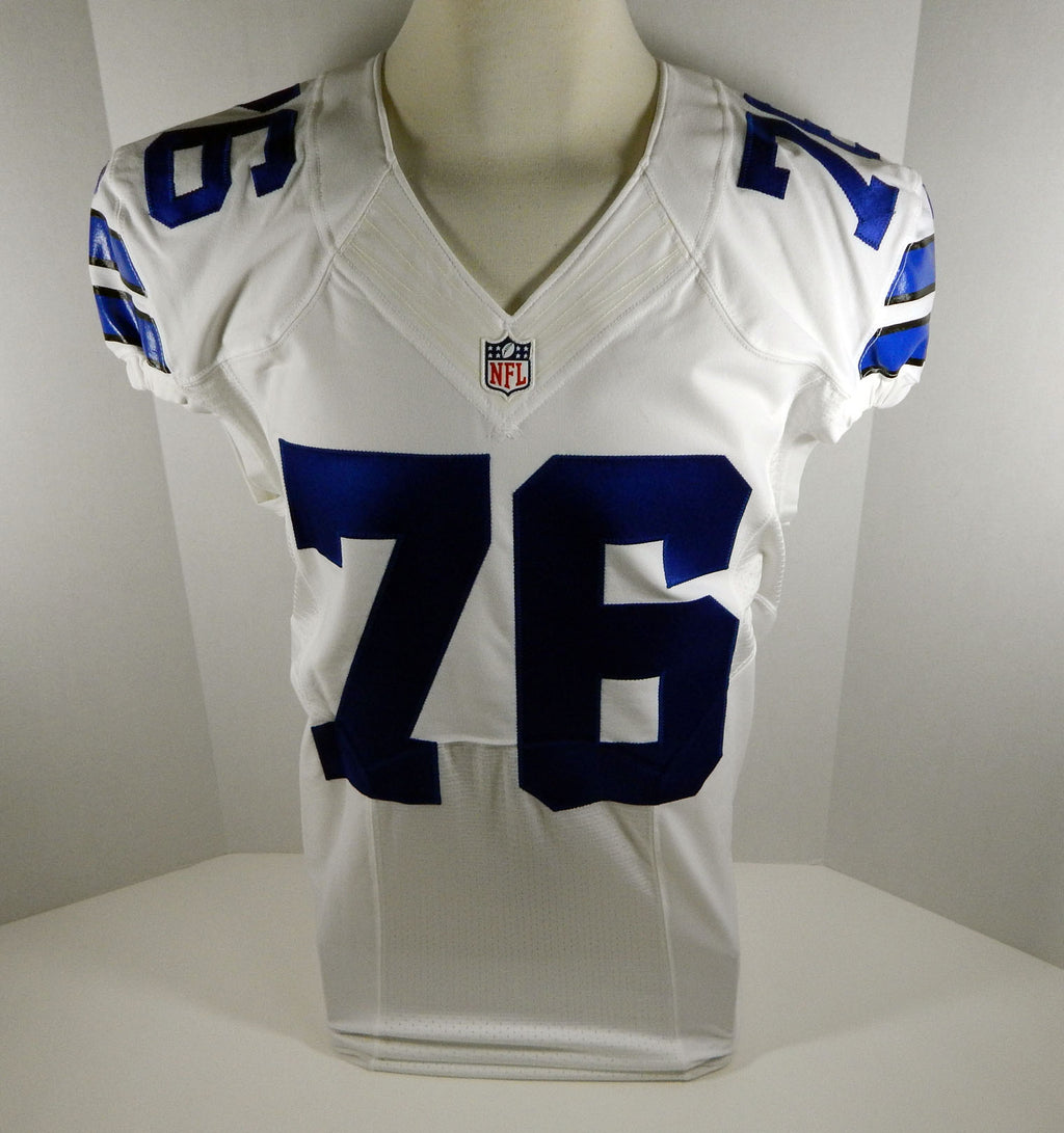 2015 Dallas Cowboys Greg Hardy #76 Game Issued White Jersey Pic2