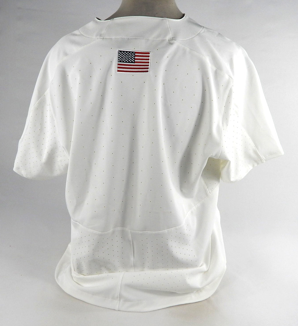 2022 Kansas Jayhawks Game Issued Pos Used White Jersey Number Removed 56 DP74113 Pic2