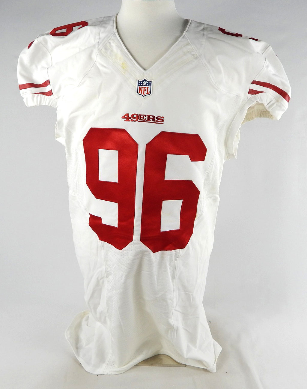2013 San Francisco 49ers #96 Game Issued White Jersey 46 711