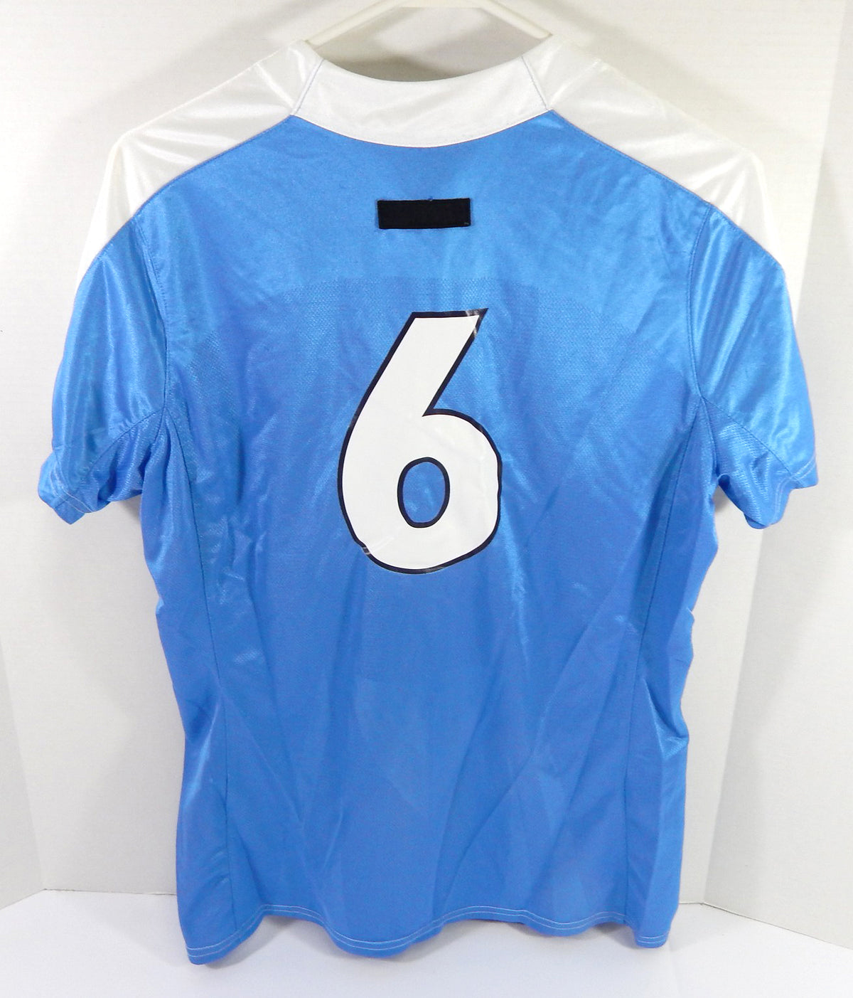 Womens Soccer North Carolina Tar Heels UNC #6 Game Used Blue Jersey L DP54010 Pic2