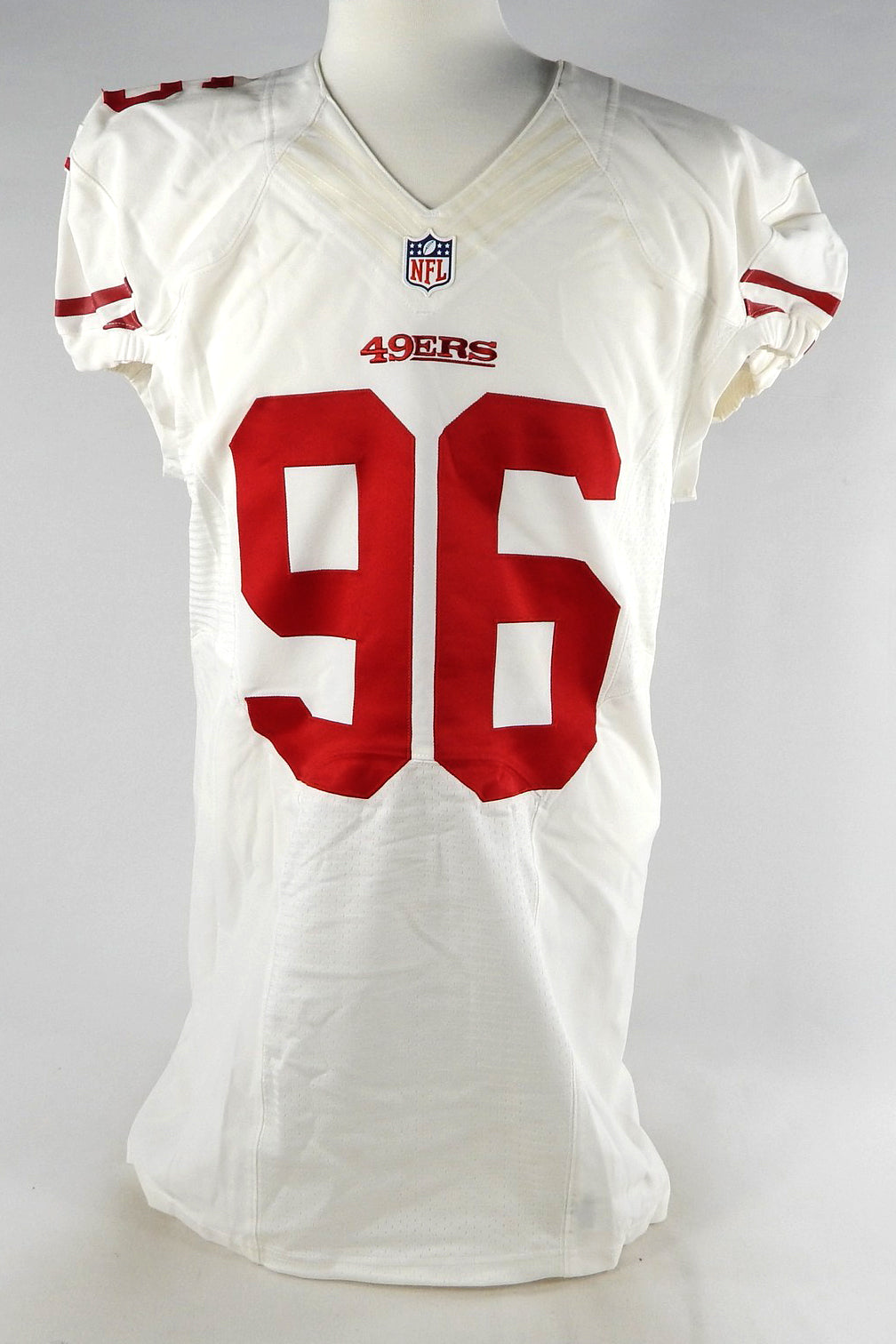 2012 San Francisco 49ers #96 Game Issued White Jersey 46 712