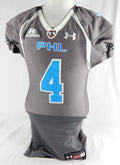 2018 Philadelphia Soul Shane Austin #4 Game Used Signed Grey Jersey L 259