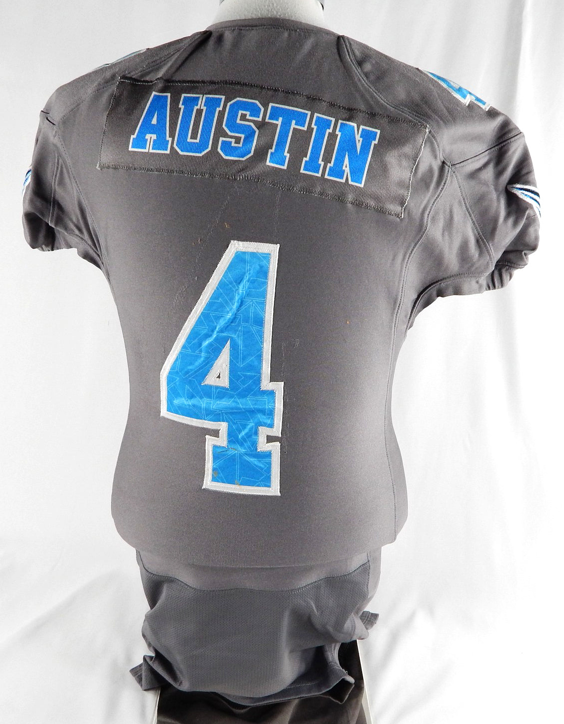 2018 Philadelphia Soul Shane Austin #4 Game Used Signed Grey Jersey L 259 Pic2