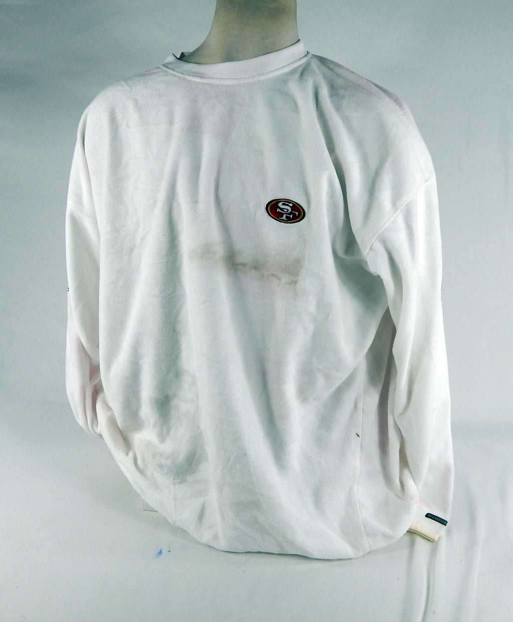 2000s San Francisco 49ers Team Issued White Crewneck Shirt 3XL DP68294