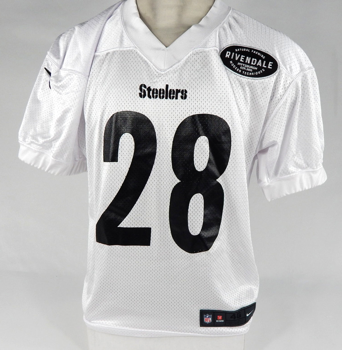 2019 Pittsburgh Steelers Mike Hilton #28 Game Issued White Practice Jersey 80