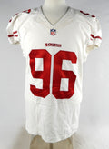 2013 San Francisco 49ers #96 Game Issued White Jersey 44 713