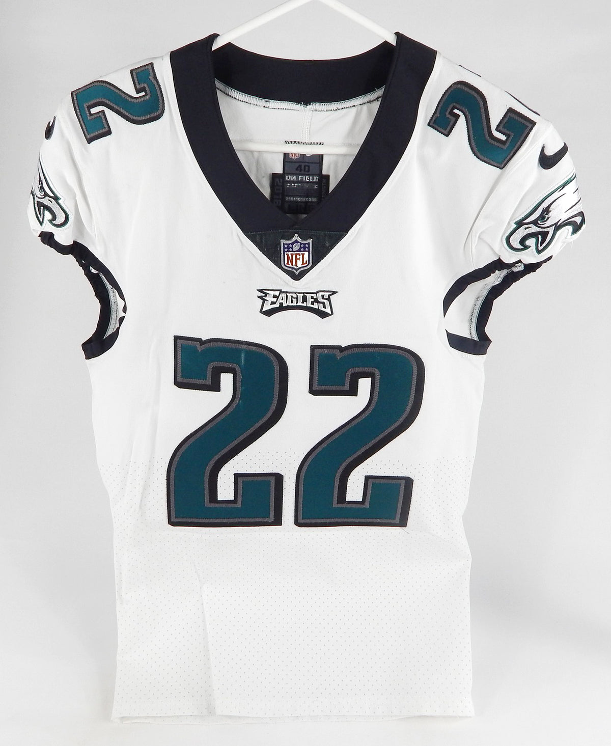 2018 Philadelphia Eagles Marcus Epps #22 Game Used White Jersey 40 DP71310 Pic2