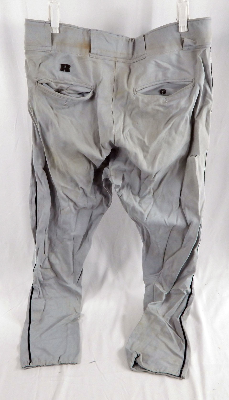 Florida Marlins Wade Game Used Grey Pants Size 38 384 Pic2
