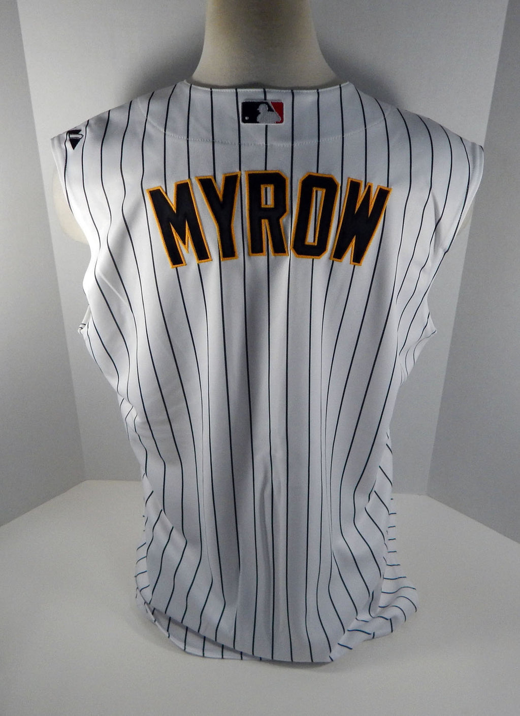2010 Pittsburgh Pirates Brian Myrow # Game Issued White Vest Jersey PITT33030
