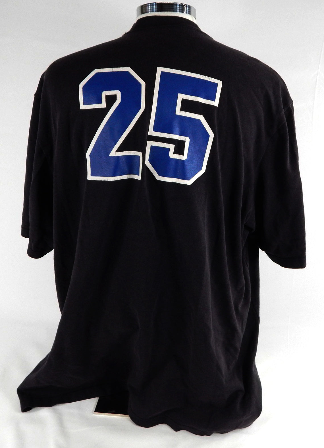 1990-94 Orlando Magic Nick Anderson #25 Game Used Black Training T-Shirt XXXL 51 Pic2