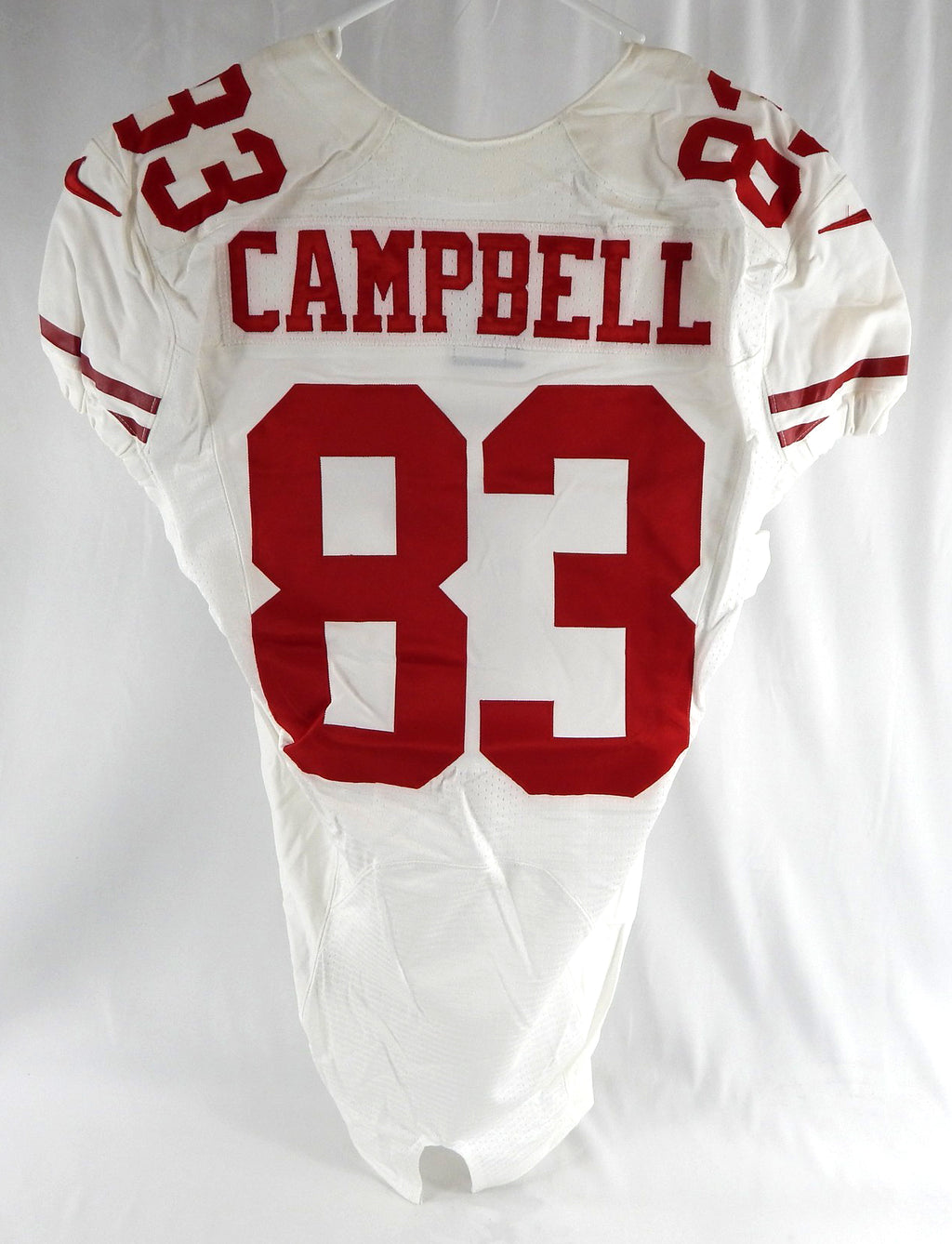 2016 San Francisco 49ers DiAndre Campbell #83 Game Issued White Jersey 70th P 4 Pic2