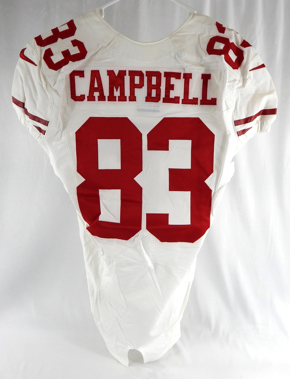 2016 San Francisco 49ers DiAndre Campbell #83 Game Issued White Jersey 70th P 4 Pic2