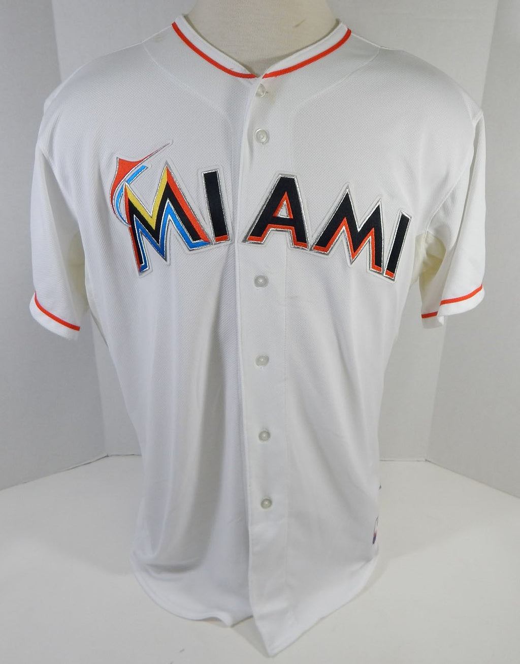 Miami Marlins Harris #10 Game Used White Jersey DP13788 Pic2