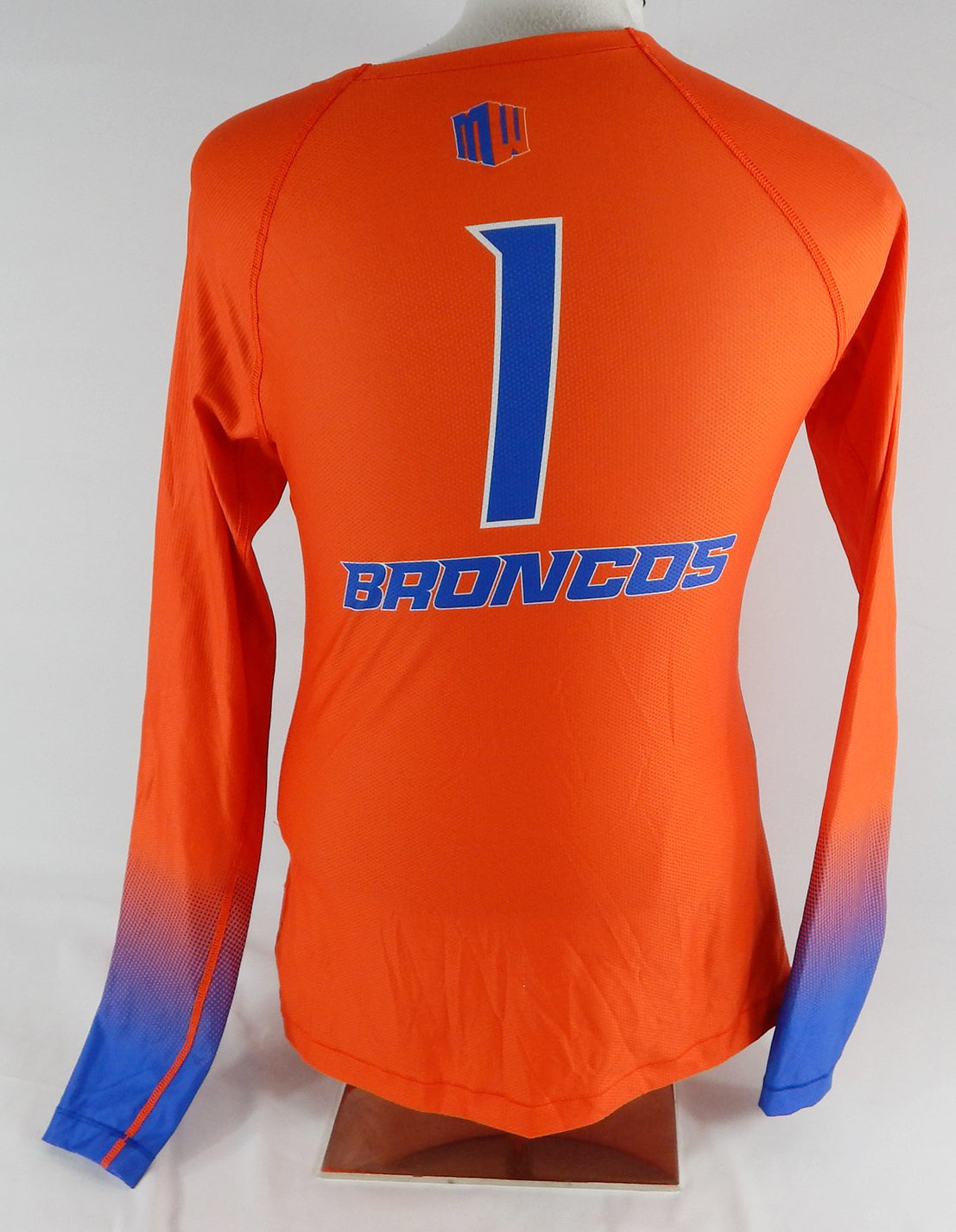 2022 Boise State Broncos #1 Game Used Orange Jersey Volleyball M 751 Pic2
