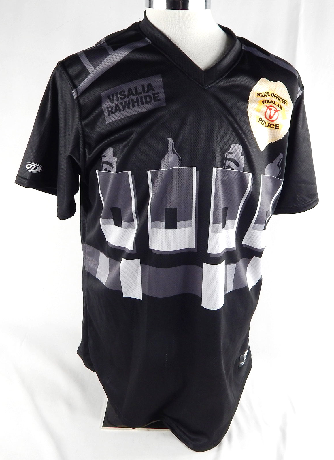 2022 Visalia Rawhide #2 Game Used Black Jersey Police Officer Night 46 007