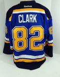St. Louis Blues Emerson Clark #82 Game Used Blue Jersey DP12137