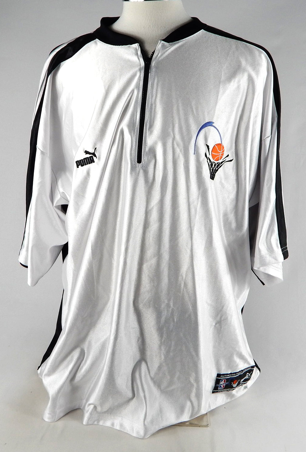 1990s Cleveland Cavaliers #54 Game Used White Shooting Shirt 3X 303