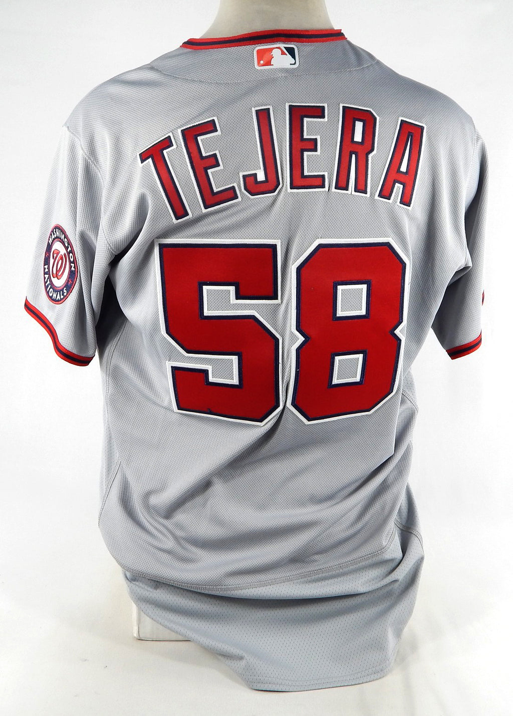2021 Washington Nationals Michael Tejera #58 Game Issued Grey Jersey 46 845