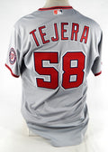 2021 Washington Nationals Michael Tejera #58 Game Issued Grey Jersey 46 845