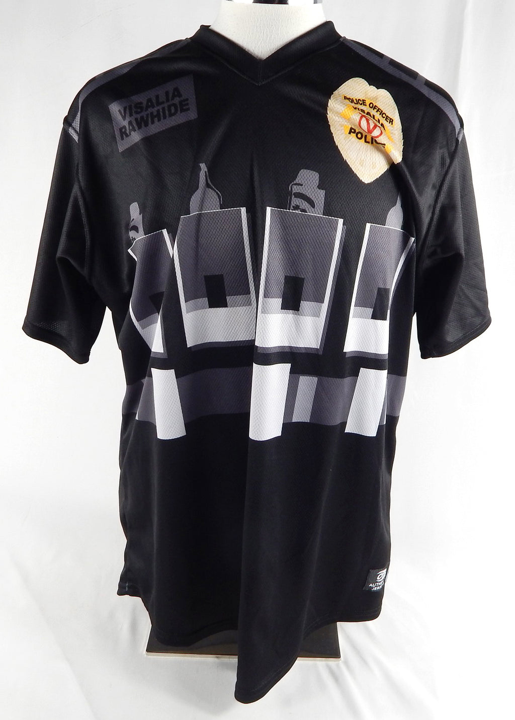 2022 Visalia Rawhide #39 Game Used Black Jersey Police Officer Night 48 011