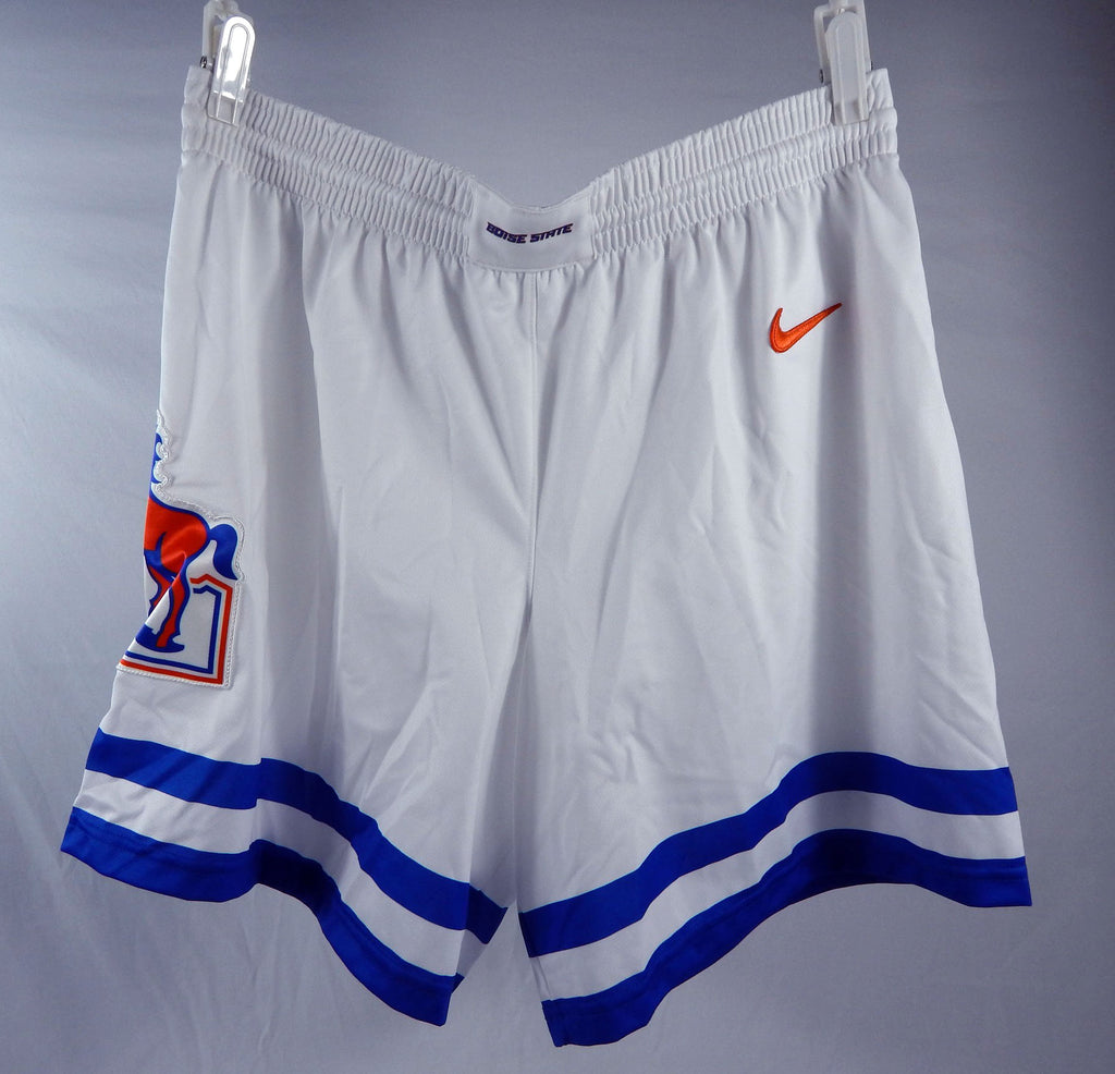 2024-25 Boise State Broncos #44 Game Used White Shorts Mens Basketball XL 319