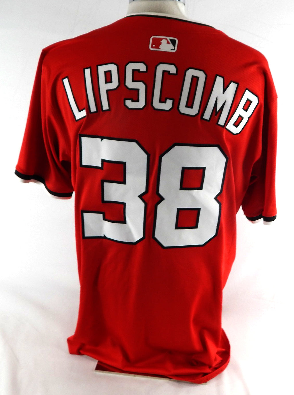 2025 Washington Nationals Trey Lipscomb #38 Game Issued Red Jersey 46 164 Pic2