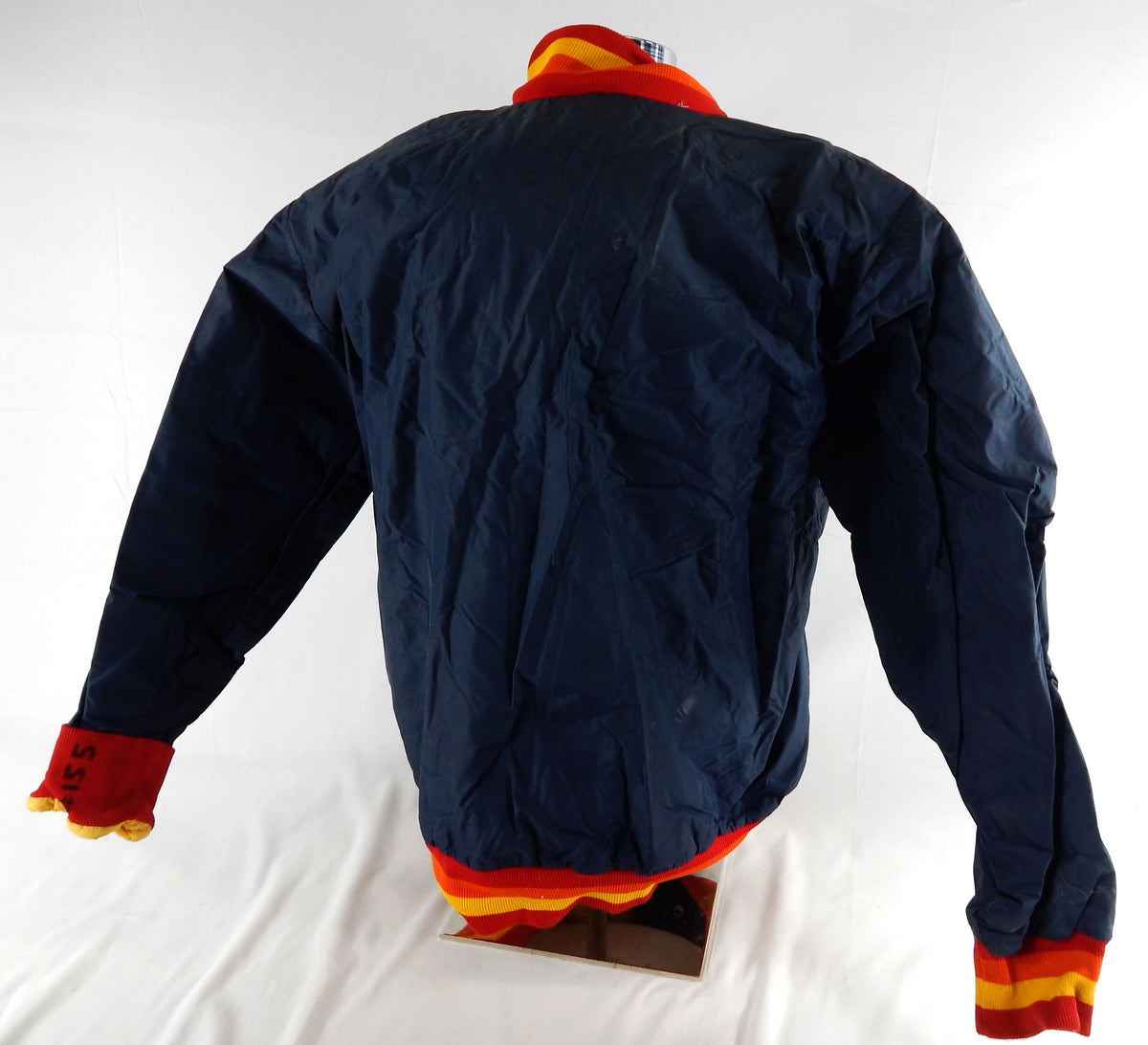 Houston Astros #21 Game Used Navy Bench Jacket 126 Pic2