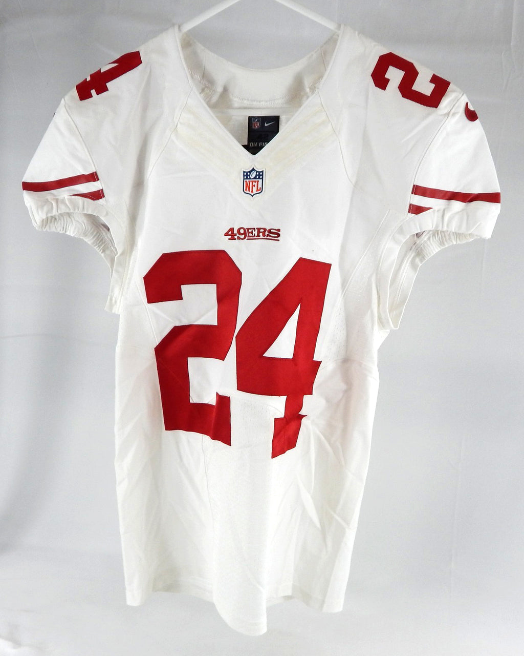 2014 San Francisco 49ers Kenneth Acker #24 Game Issued White Jersey 42 327