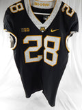 2018 Minnesota Golden Gophers #28 Game Used Grey Jersey Alt Football NP Rem 40 1