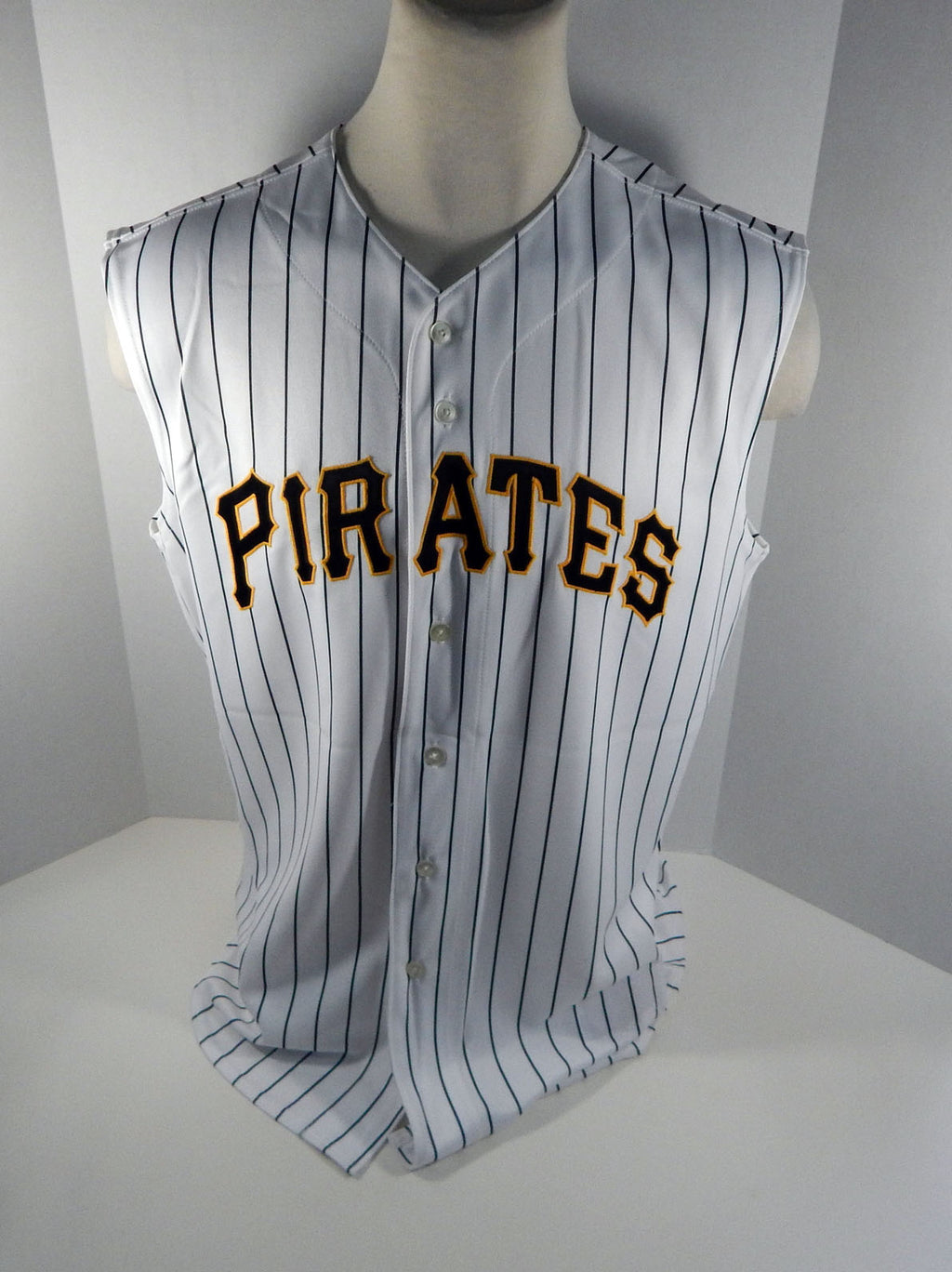 2010 Pittsburgh Pirates Doug Bernier # Game Issued White Vest Jersey  PITT33040 Pic2