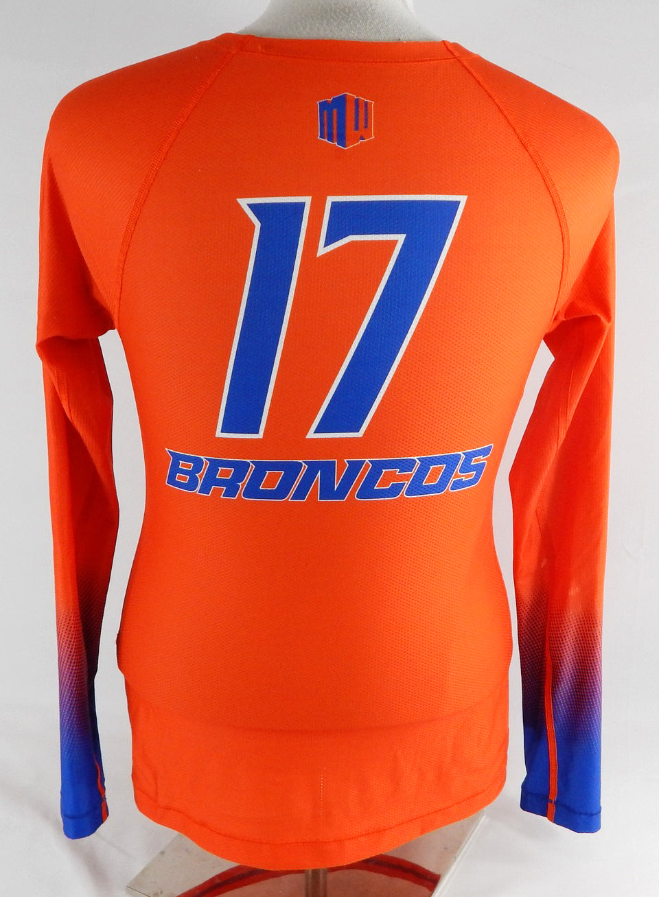 2022 Boise State Broncos #17 Game Used Orange Jersey Volleyball S 757 Pic2