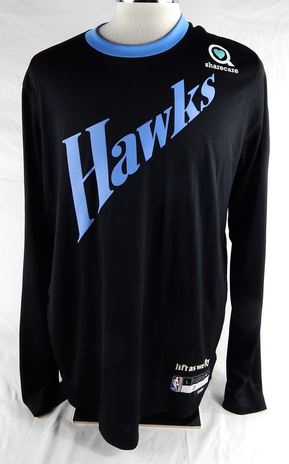 2024-25 Atlanta Hawks Caris Levert #3 Game Issued P Used Black Shoot Shirt City5