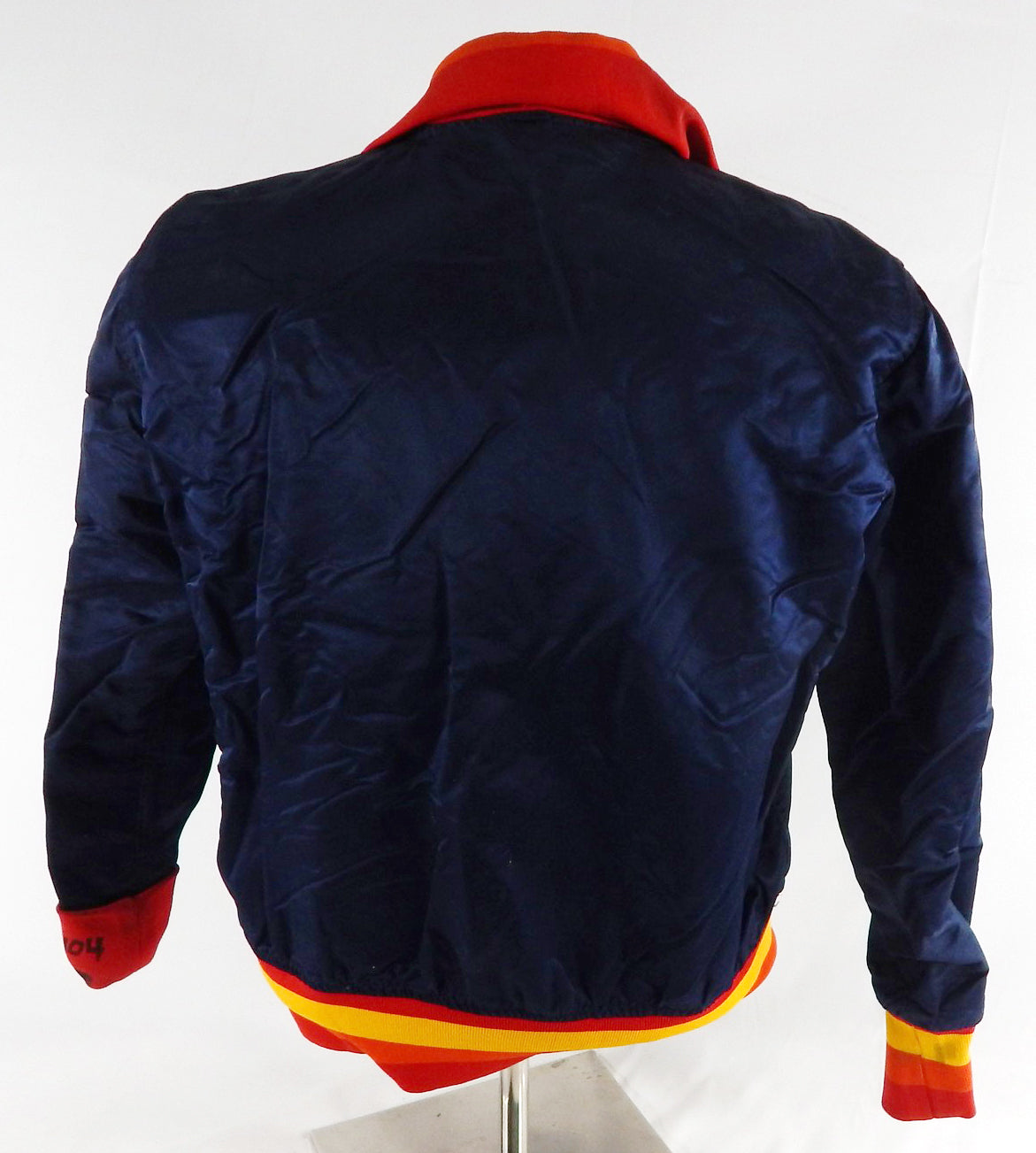Houston Astros #A10 Game Used Navy Bench Jacket 40 127 Pic2