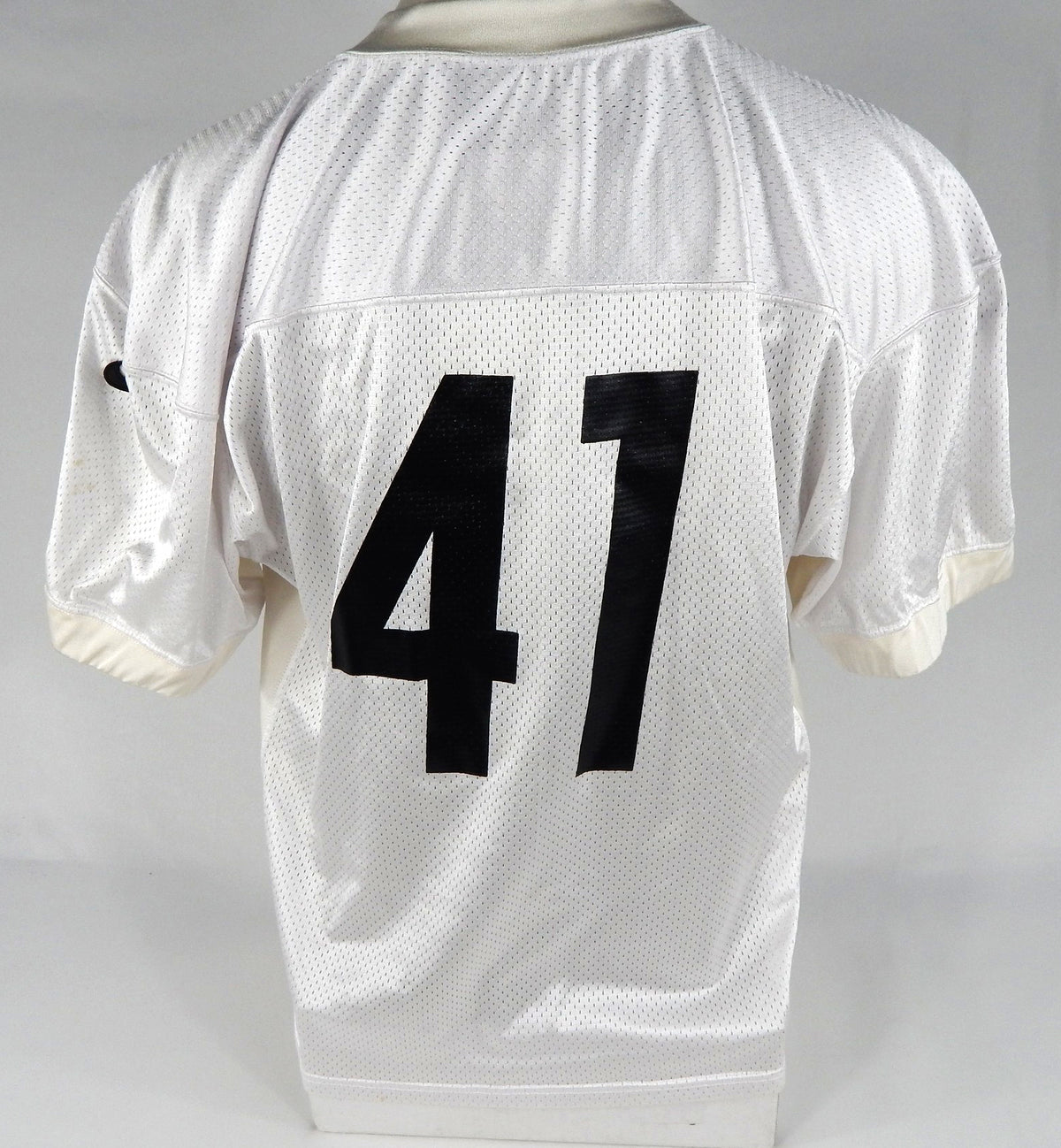 2012 Pittsburgh Steelers #41 Game Issued White Practice Jersey 48 DP66891 Pic2