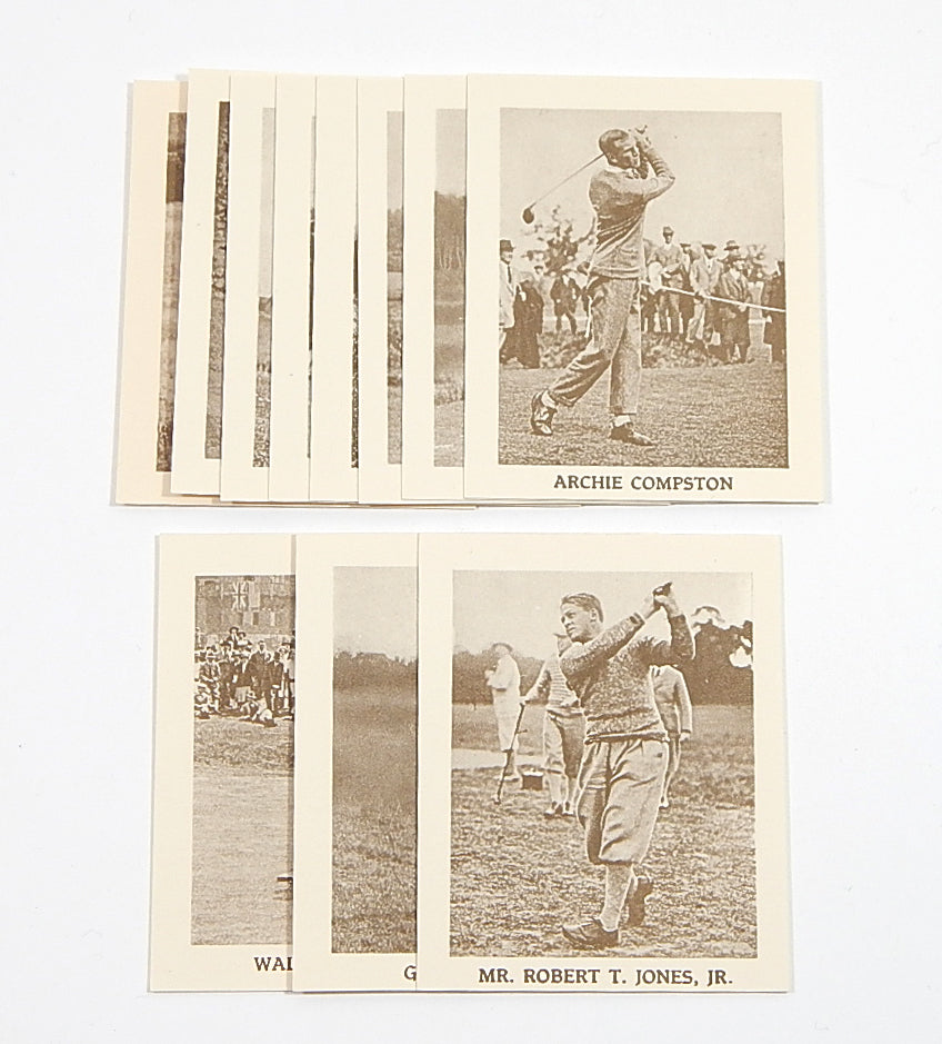 1996 Globe 1929 Golf Card Reprint Set (11) Bobby Jones Jr. Hagen Sarazen