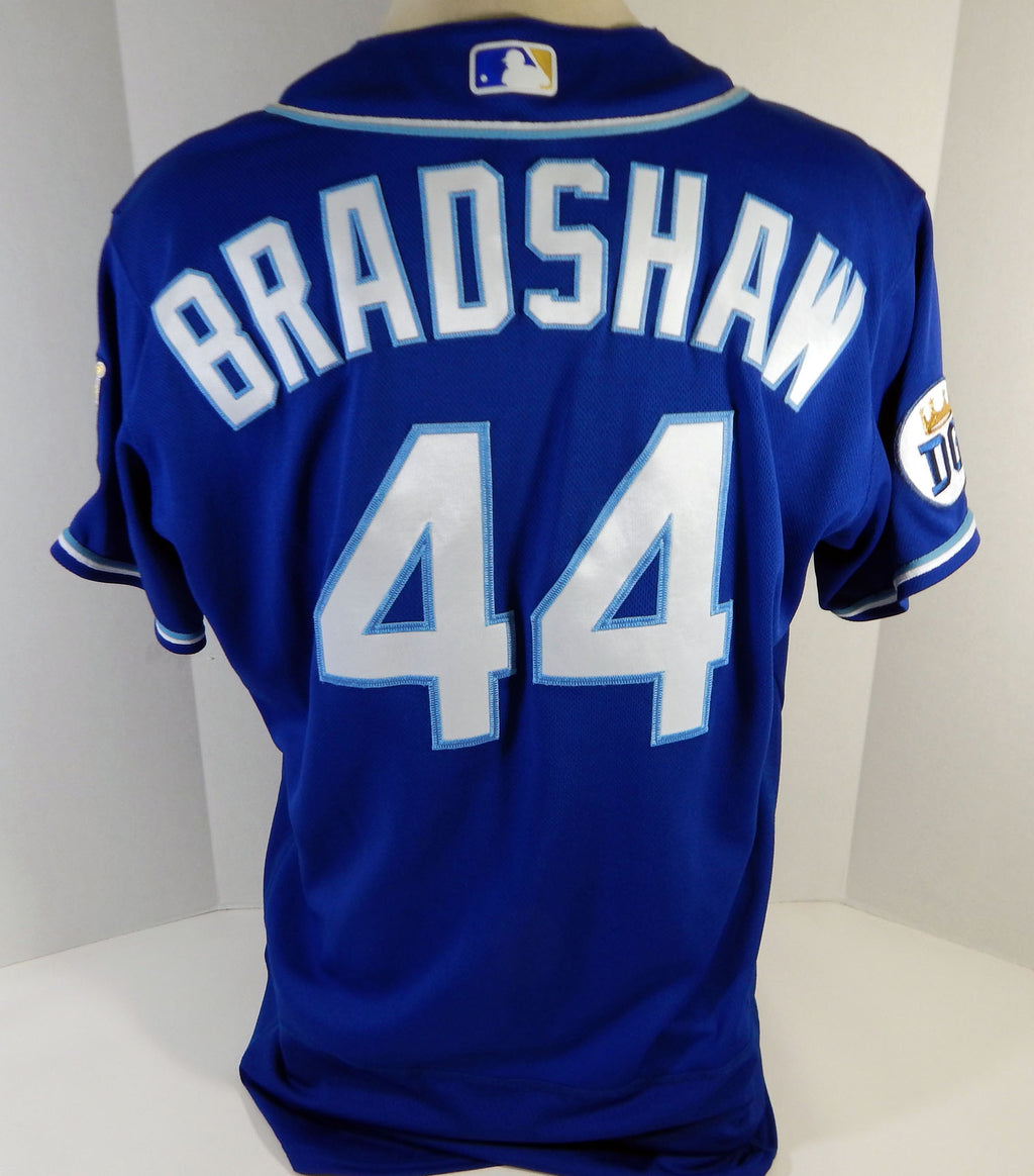 2020 Kansas City Royals Terry Bradshaw #44 Game Issued P Used Blue Jersey DG P 2