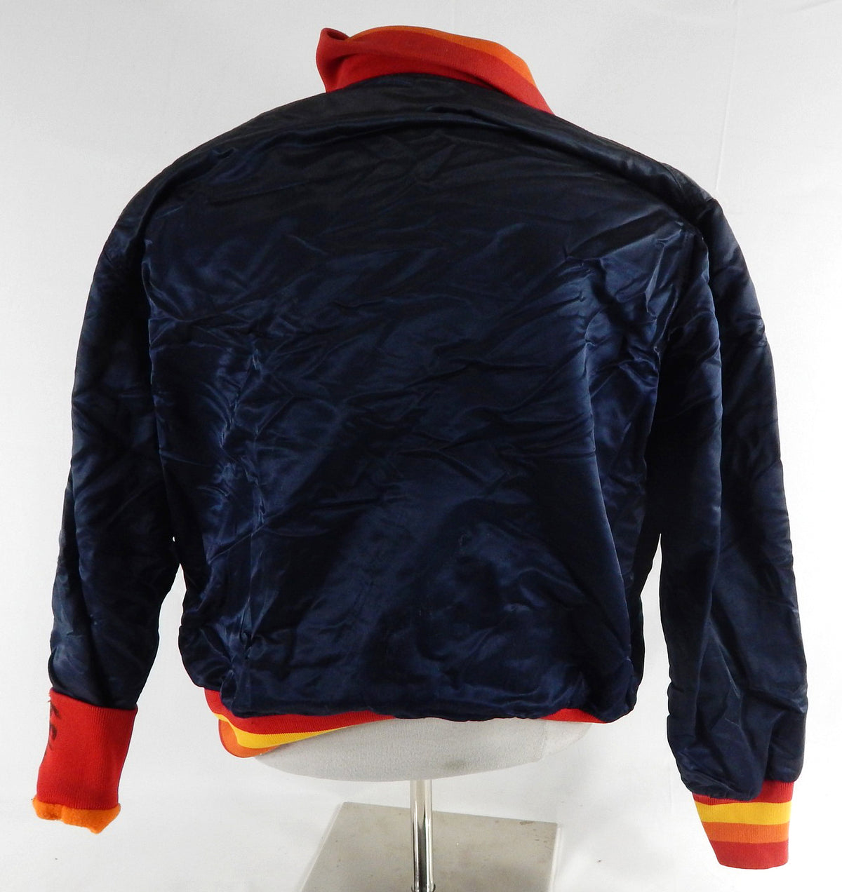 Houston Astros #45 Game Used Navy Bench Jacket 130 Pic2