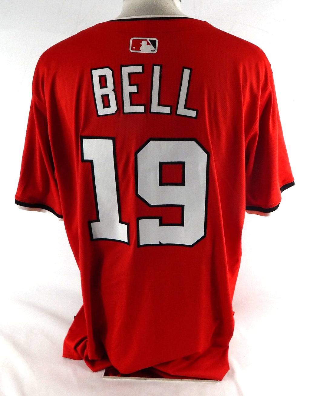 2025 Washington Nationals Josh Bell #19 Game Issued Red Jersey 50 169 Pic2