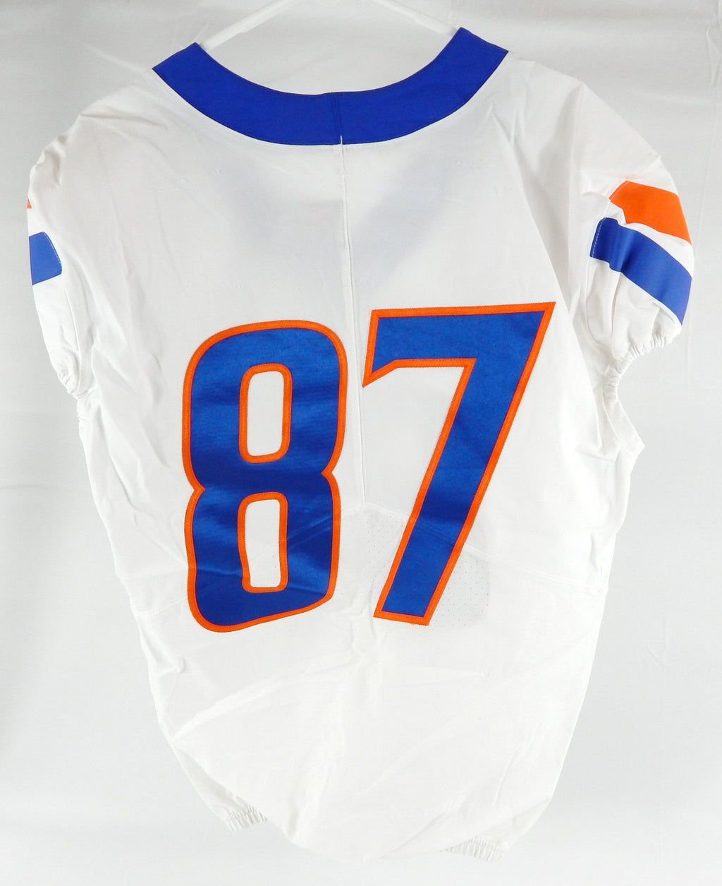 Boise State Broncos #87 Game Used White Jersey Football NP Rem 44 894 Pic2