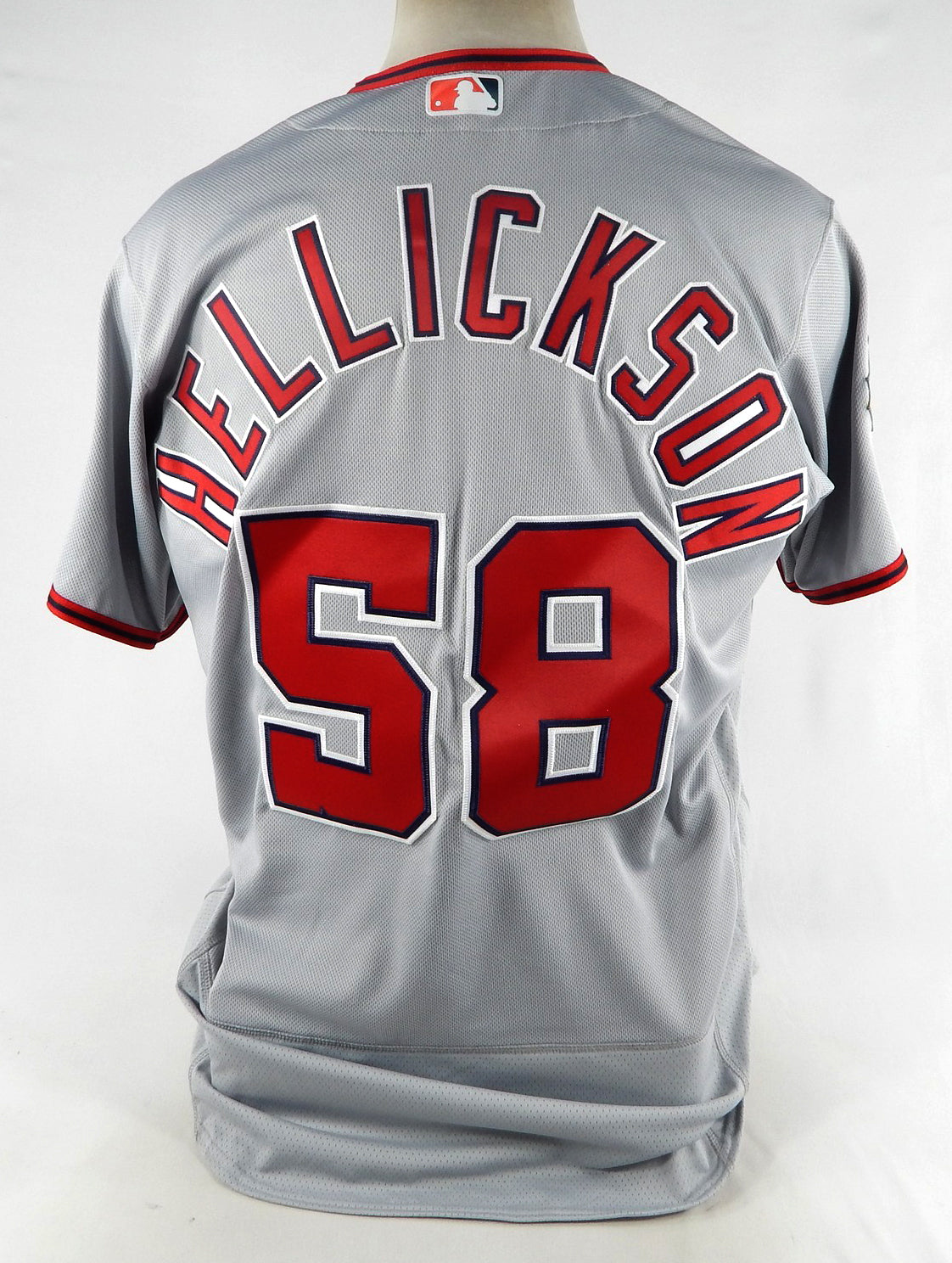 2019 Washington Nationals Jeremy Hellickson #58 Game Issued Grey Jersey WS P