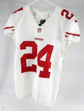 2014 San Francisco 49ers Kenneth Acker #24 Game Issued White Jersey 42 334