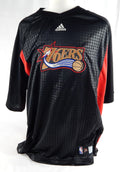 2000s Philadelphia 76ers Game Issued Black Shooting Shirt 2XL 475