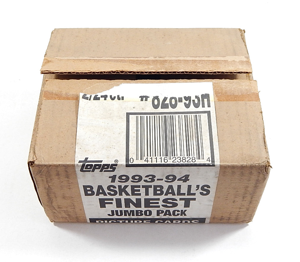 1993-94 Topps Finest Basketball Jumbo Pack Empty Case